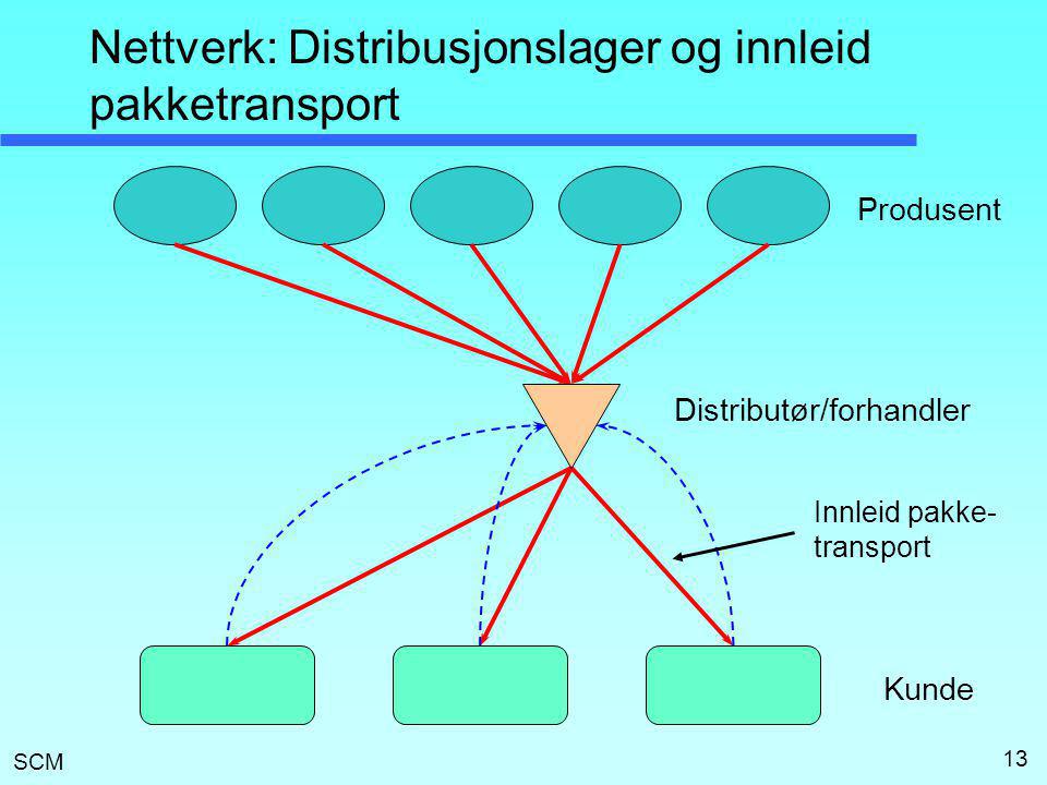 Nettverk: Distribusjonslager og innleid pakketransport