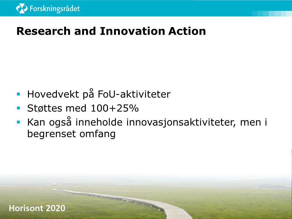 Research and Innovation Action