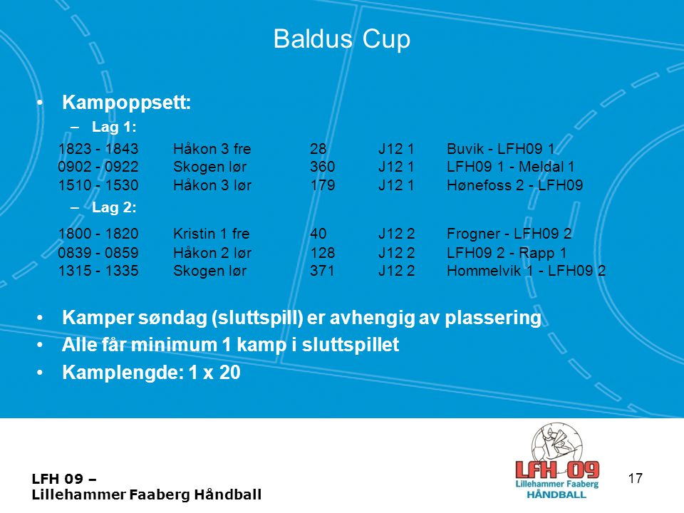 Baldus Cup Kampoppsett: