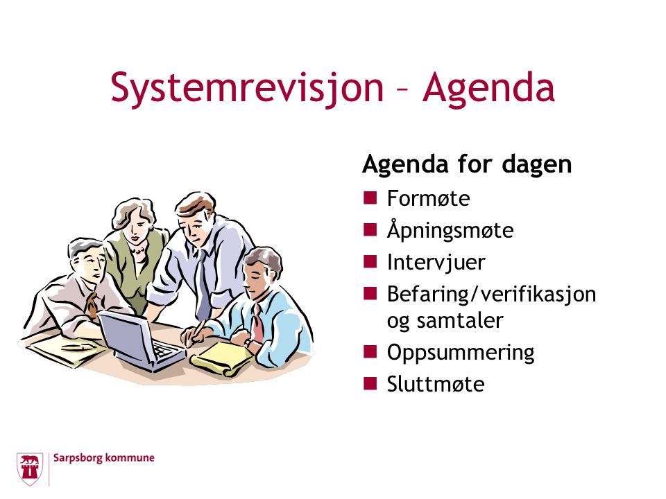 Systemrevisjon – Agenda