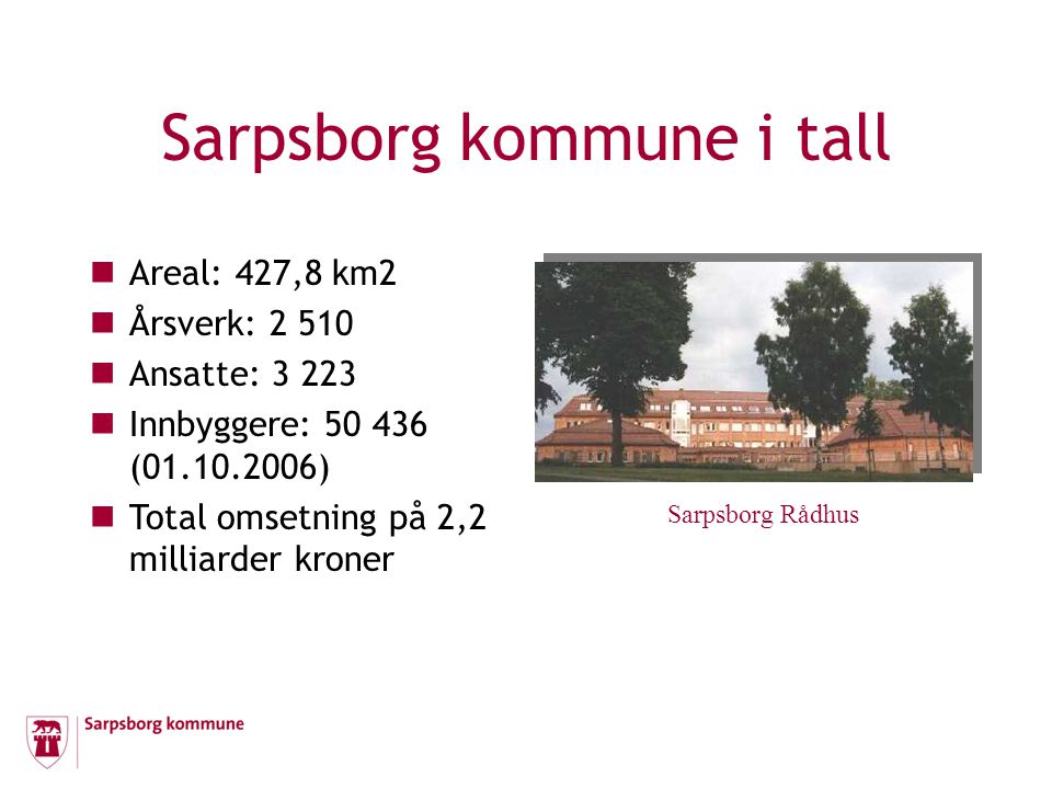 Sarpsborg kommune i tall