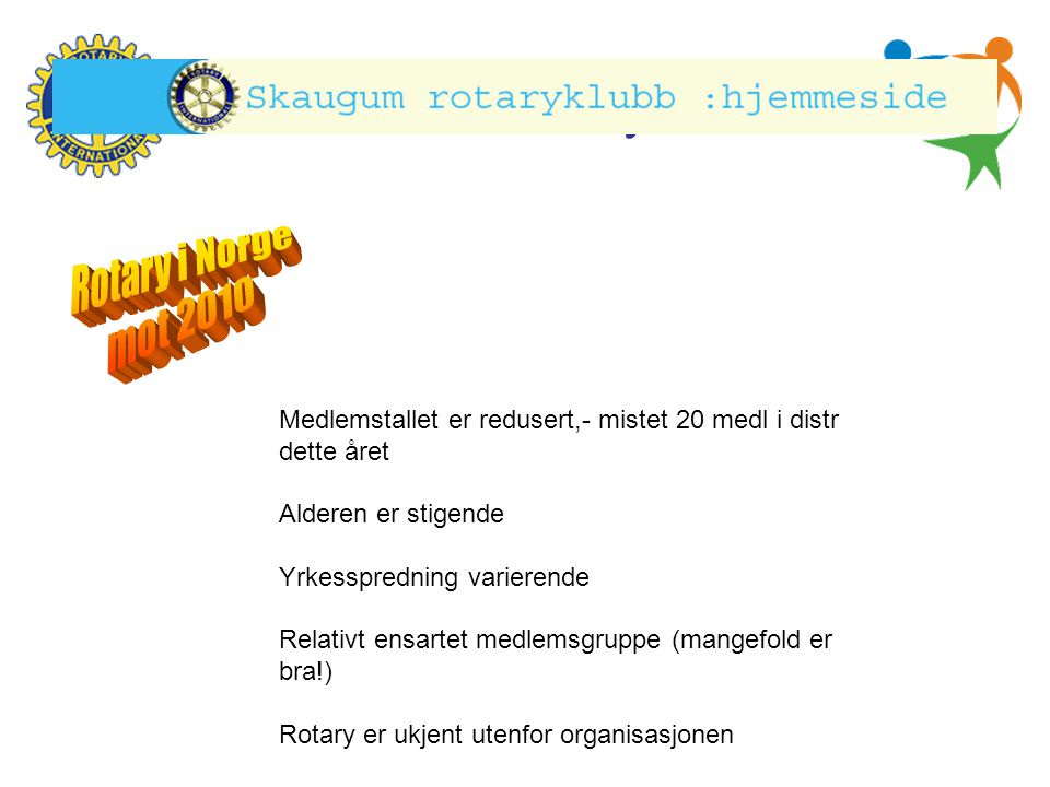 Rotary i Norge Rotary i Norge mot 2010 mot 2010