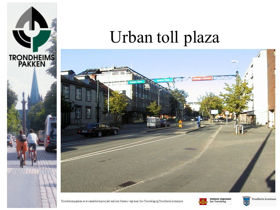 Urban toll plaza