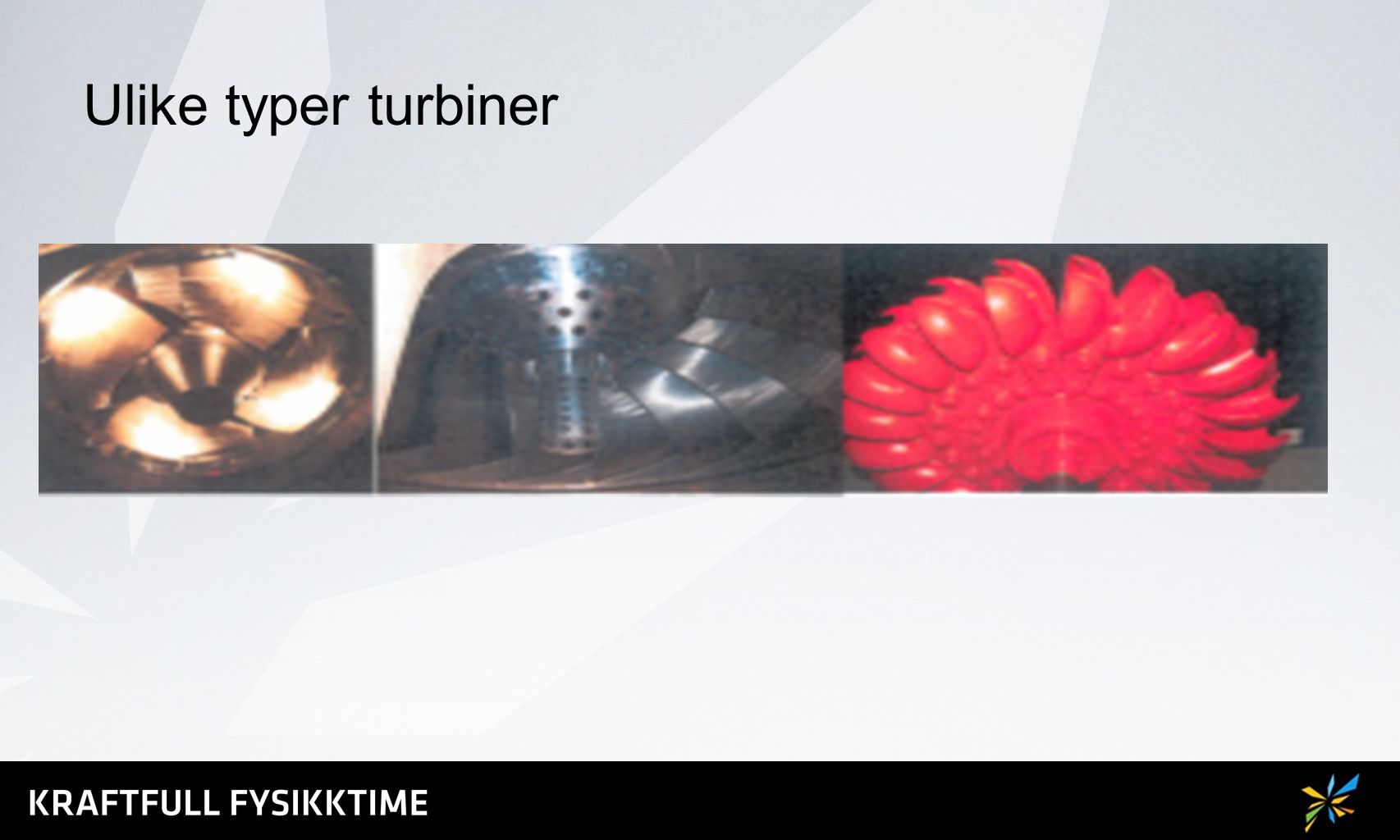 Ulike typer turbiner