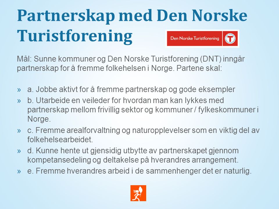 Partnerskap med Den Norske Turistforening