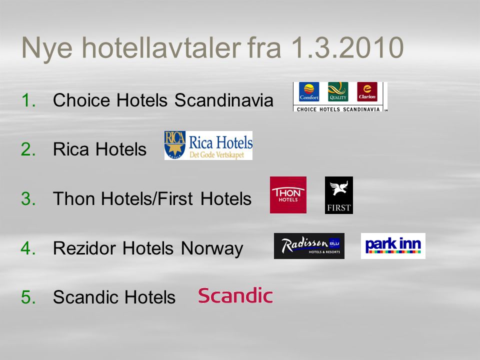 Nye hotellavtaler fra Choice Hotels Scandinavia Rica Hotels