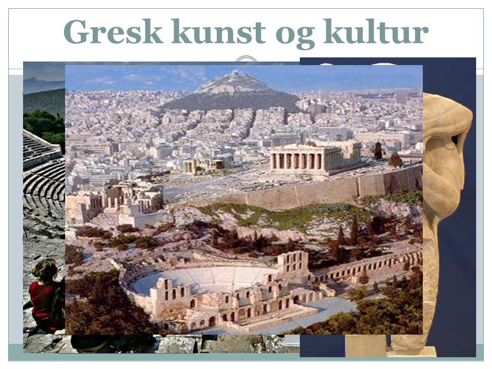 Gresk kunst og kultur Det greske alfabetet som var en tilpasning av det fønikiske bestod kun av 20 tegn og spredde seg raskt.