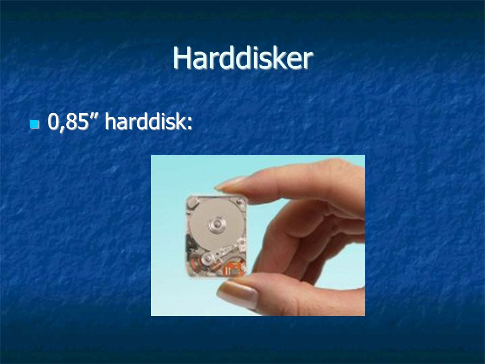 Harddisker 0,85 harddisk: