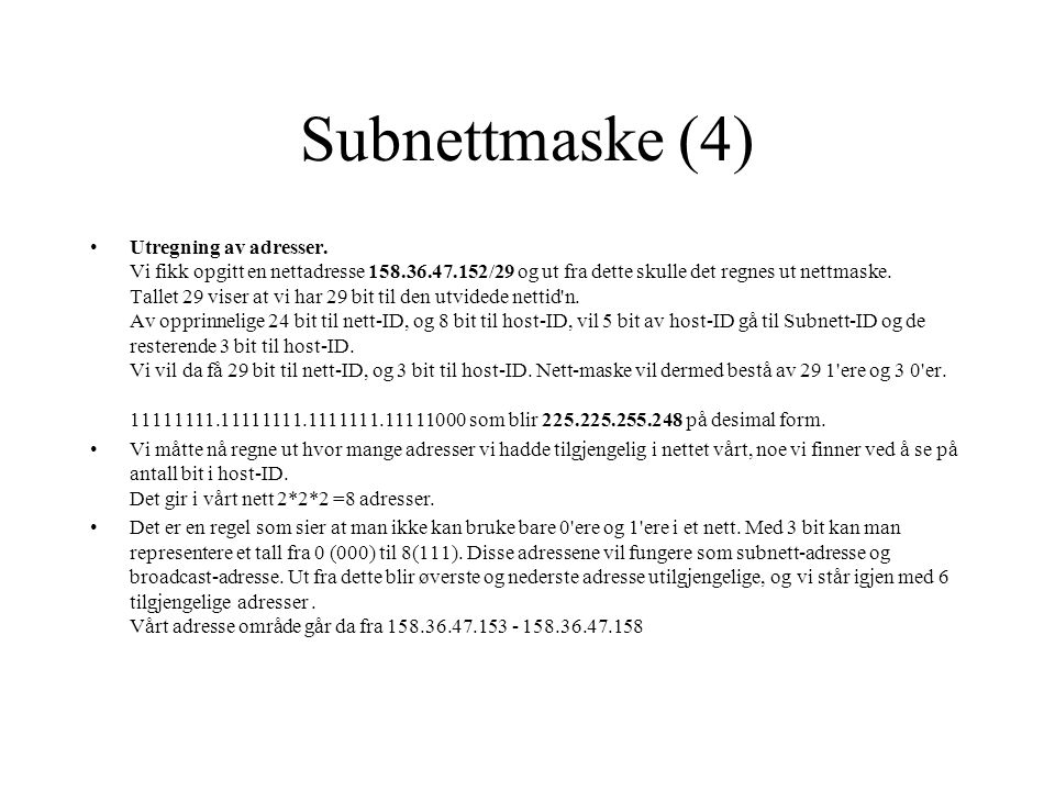 Subnettmaske (4)