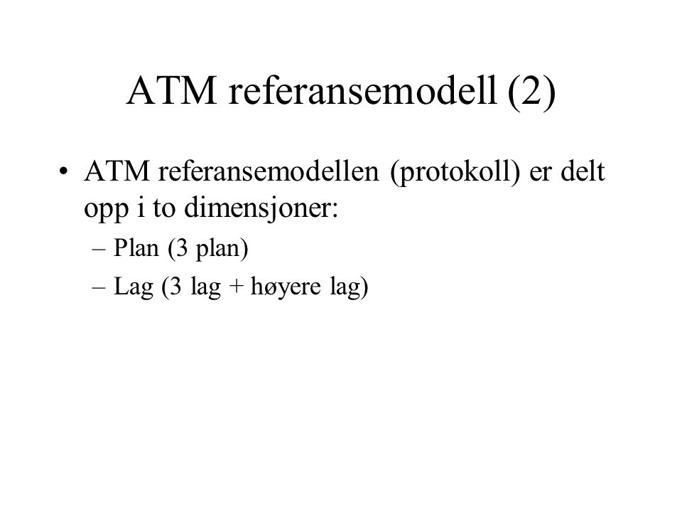 ATM referansemodell (2)