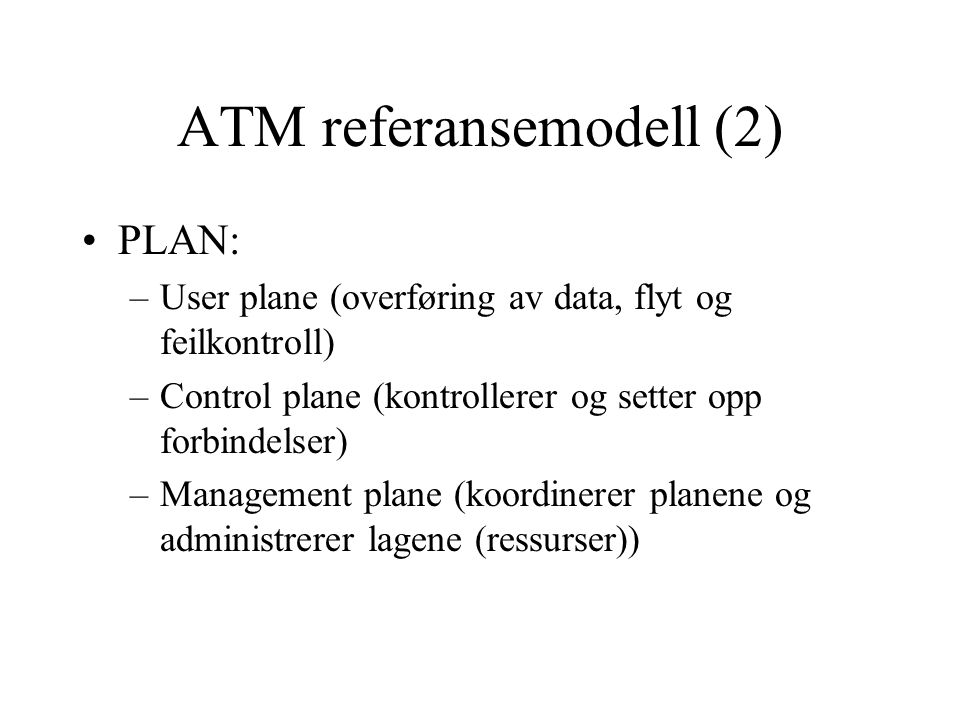ATM referansemodell (2)