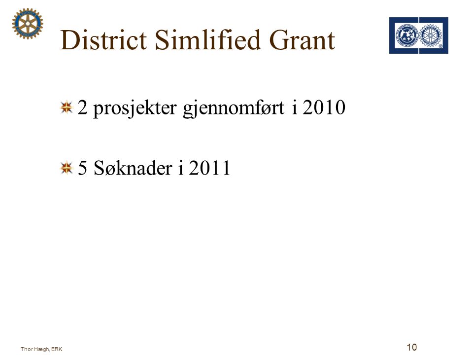 District Simlified Grant