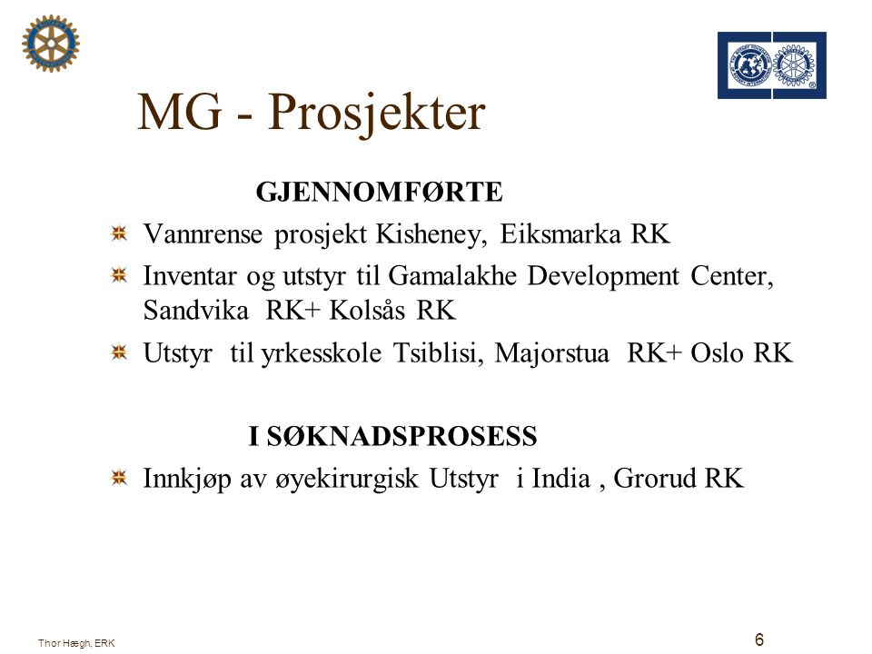 MG - Prosjekter GJENNOMFØRTE Vannrense prosjekt Kisheney, Eiksmarka RK