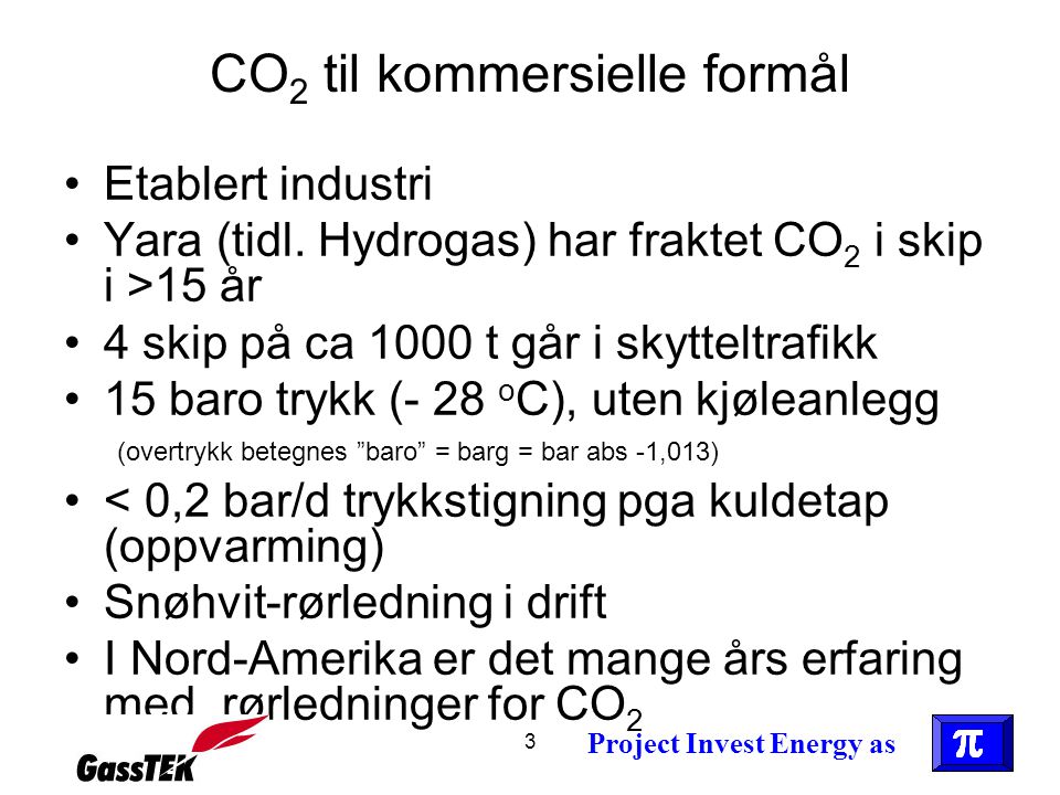 CO2 til kommersielle formål