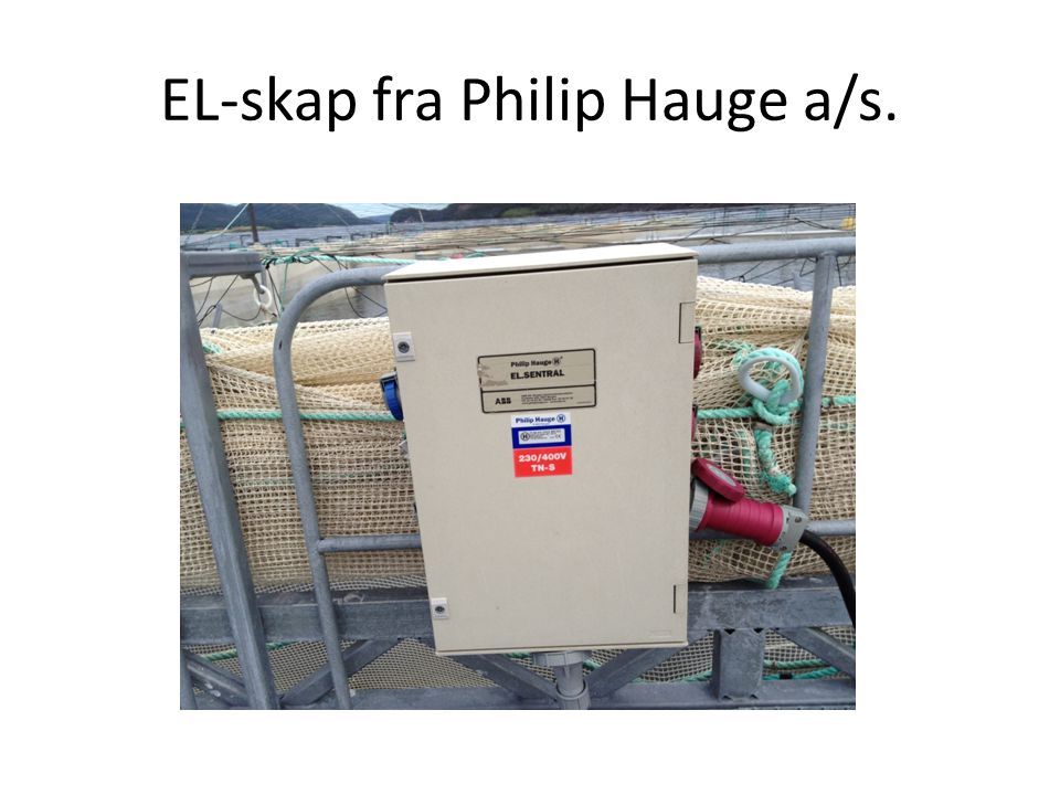 EL-skap fra Philip Hauge a/s.