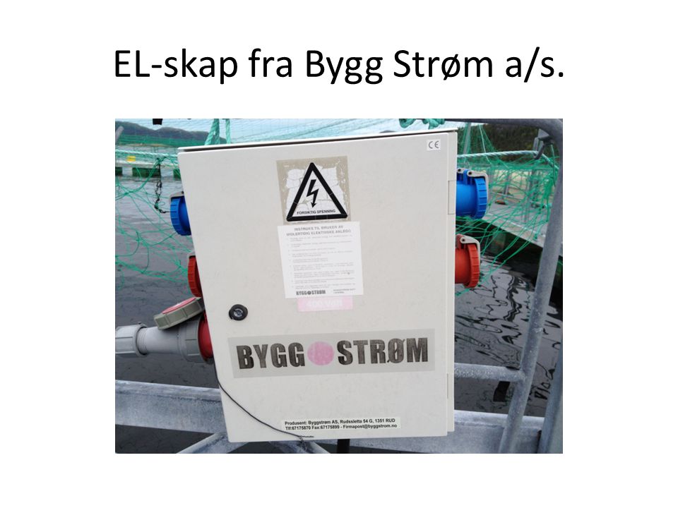 EL-skap fra Bygg Strøm a/s.