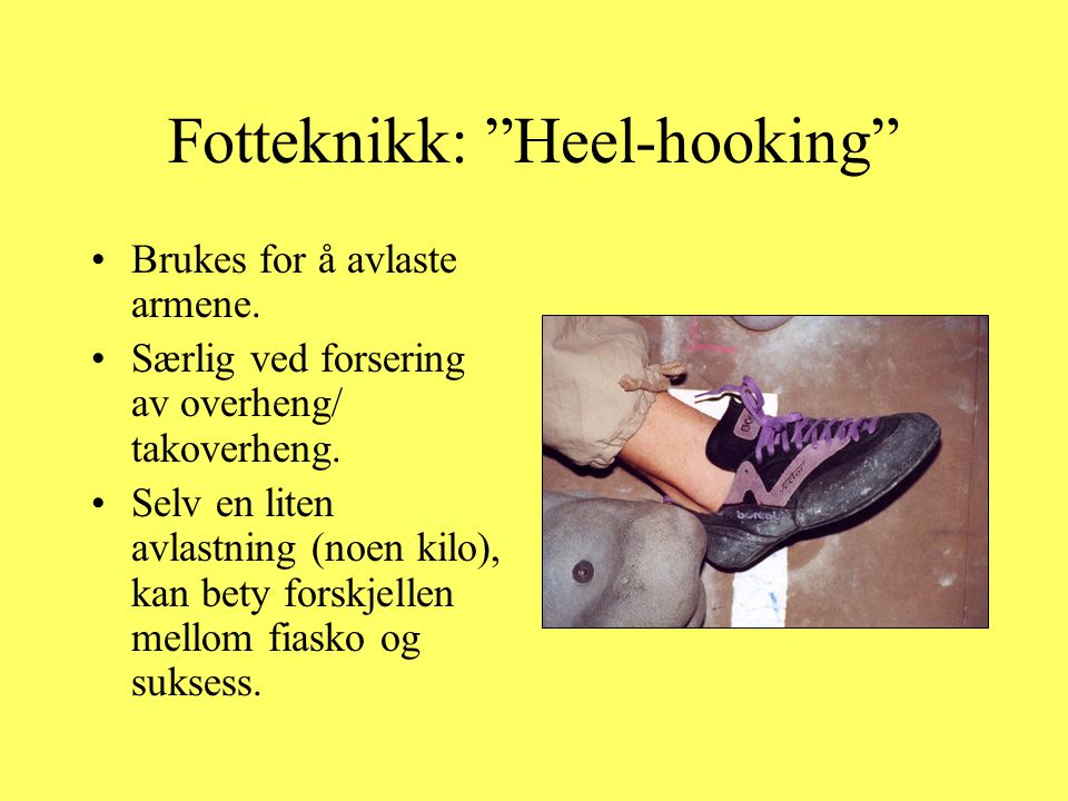 Fotteknikk: Heel-hooking