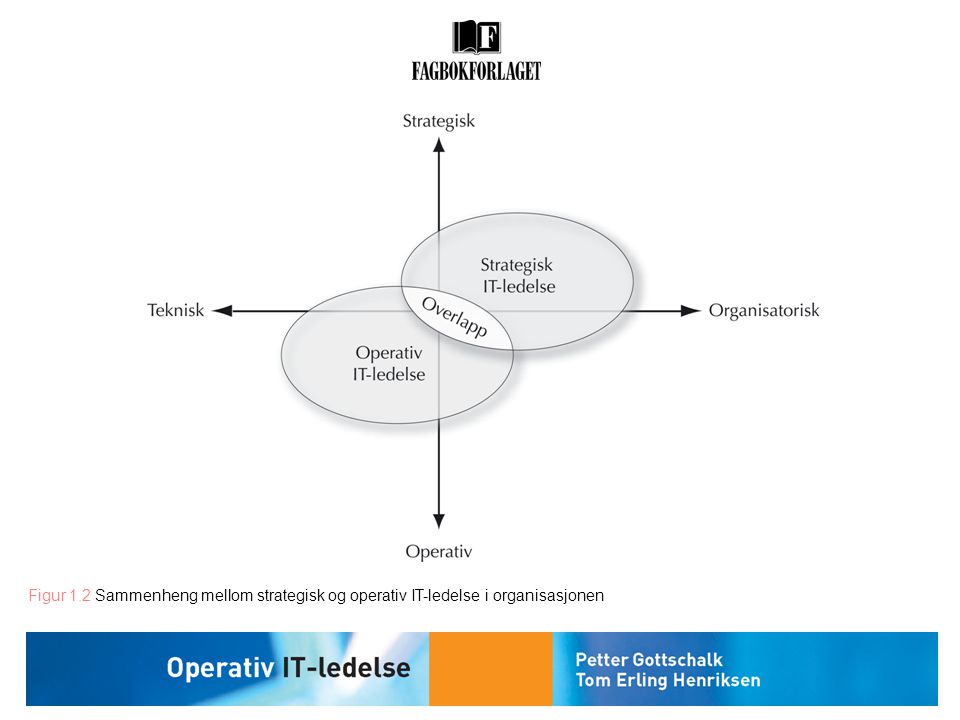 Figur 1.2 Sammenheng mellom strategisk og operativ IT-ledelse i organisasjonen