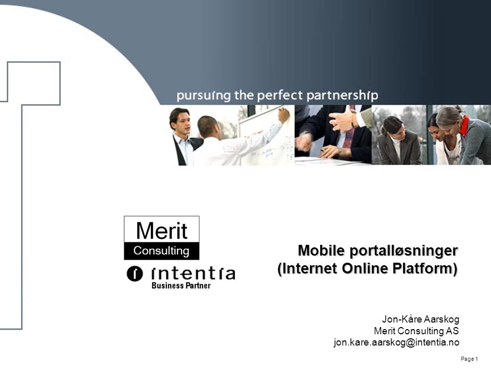 Mobile portalløsninger (Internet Online Platform)