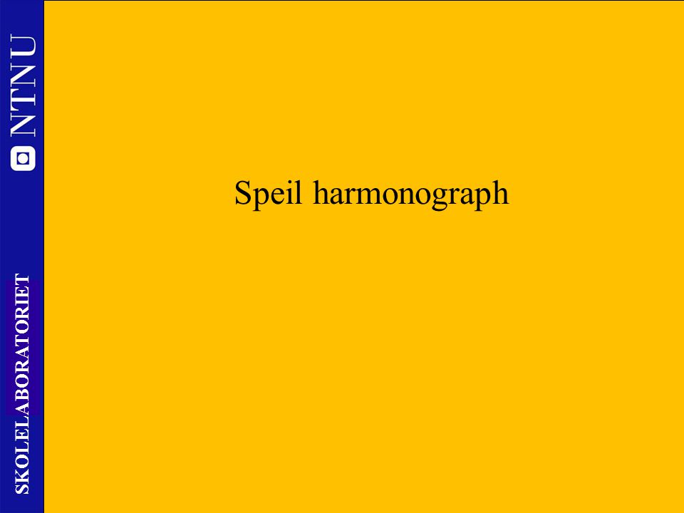 Speil harmonograph