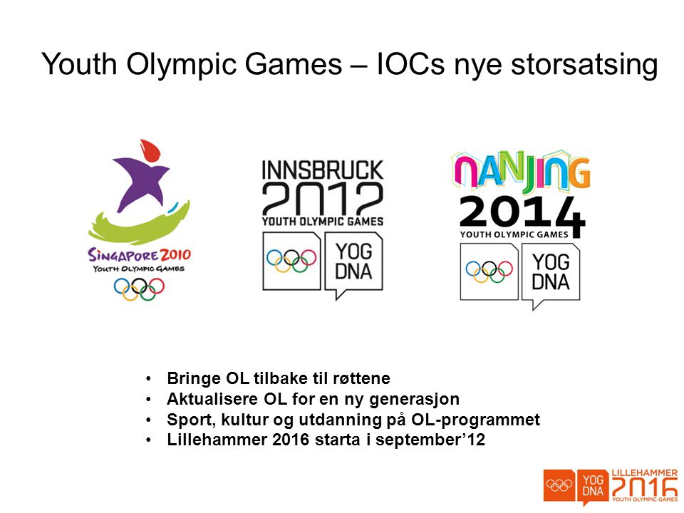 Youth Olympic Games – IOCs nye storsatsing