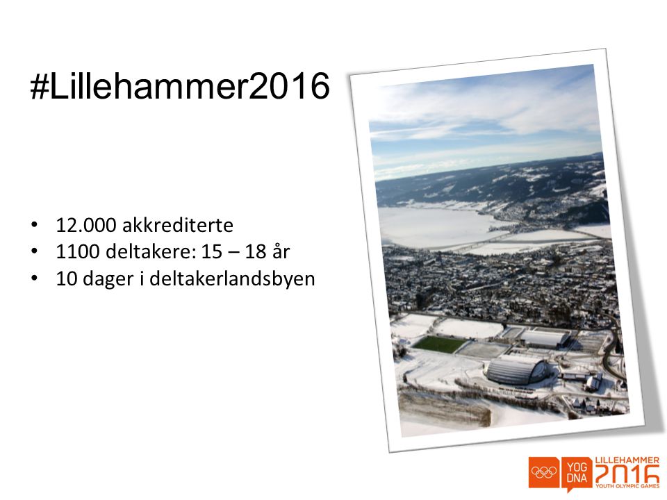 #Lillehammer akkrediterte 1100 deltakere: 15 – 18 år