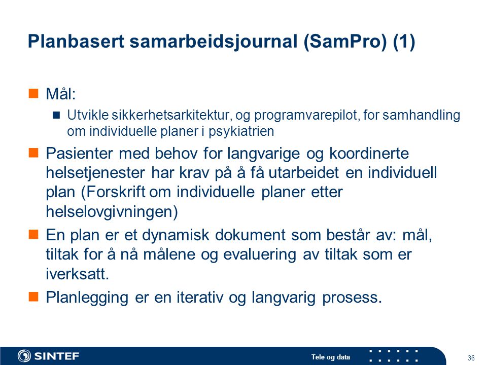 Planbasert samarbeidsjournal (SamPro) (1)