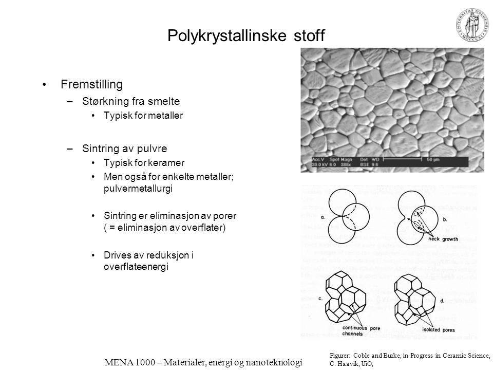 Polykrystallinske stoff