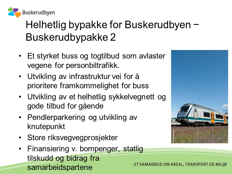 Helhetlig bypakke for Buskerudbyen − Buskerudbypakke 2
