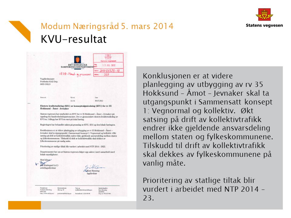KVU-resultat Modum Næringsråd 5. mars 2014