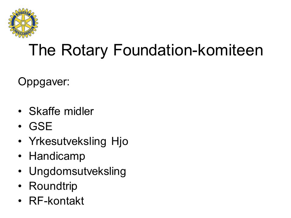The Rotary Foundation-komiteen