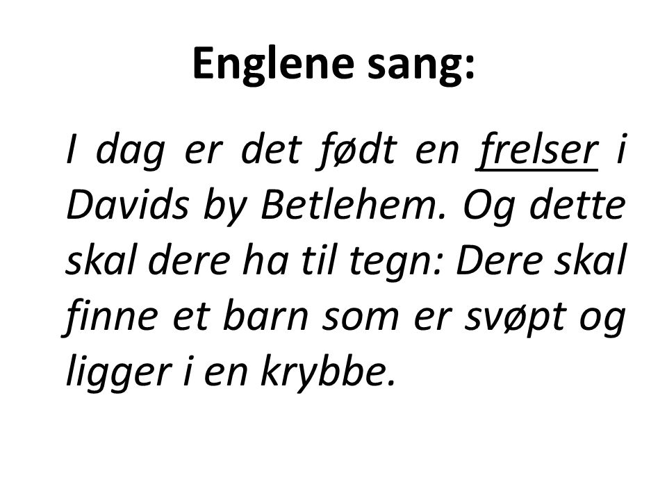 Englene sang: