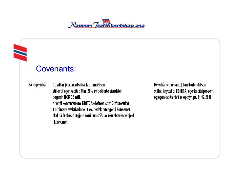Covenants: