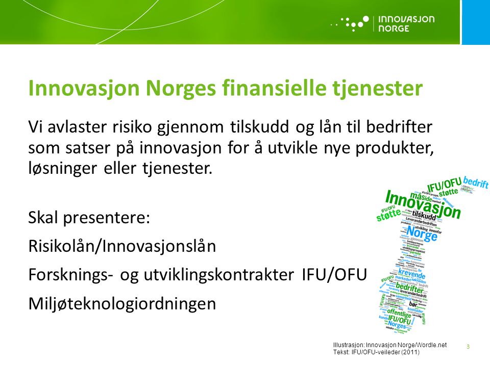 Innovasjon Norges finansielle tjenester