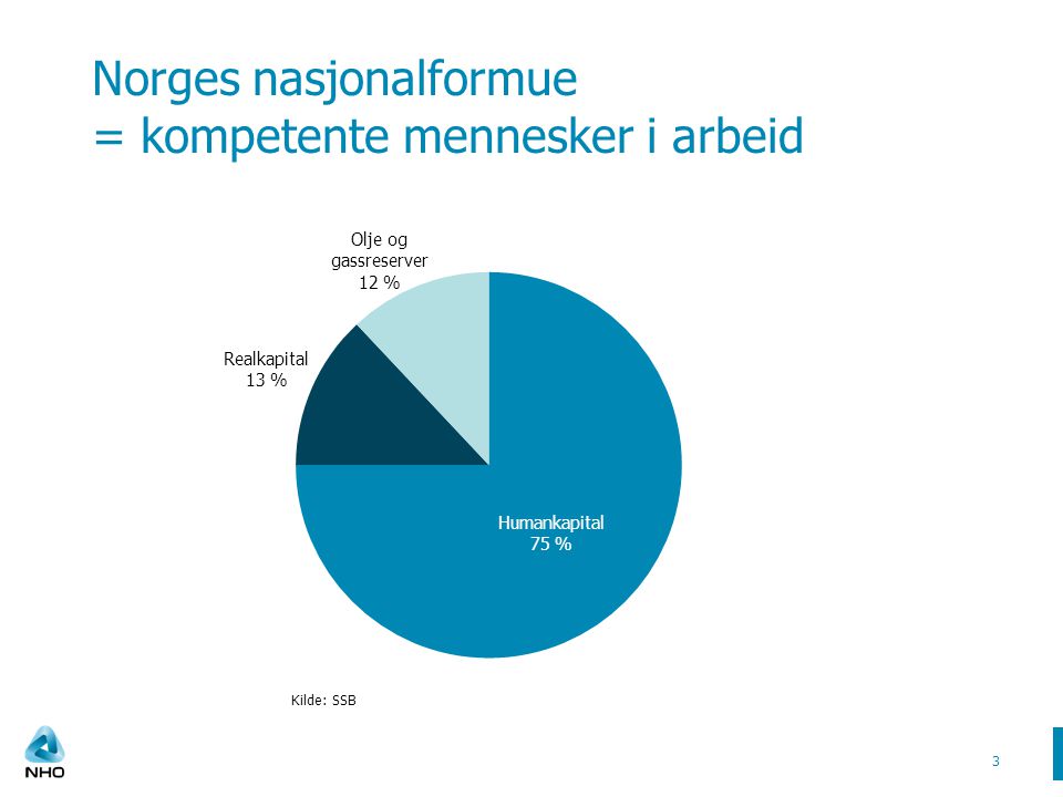 Norges nasjonalformue = kompetente mennesker i arbeid