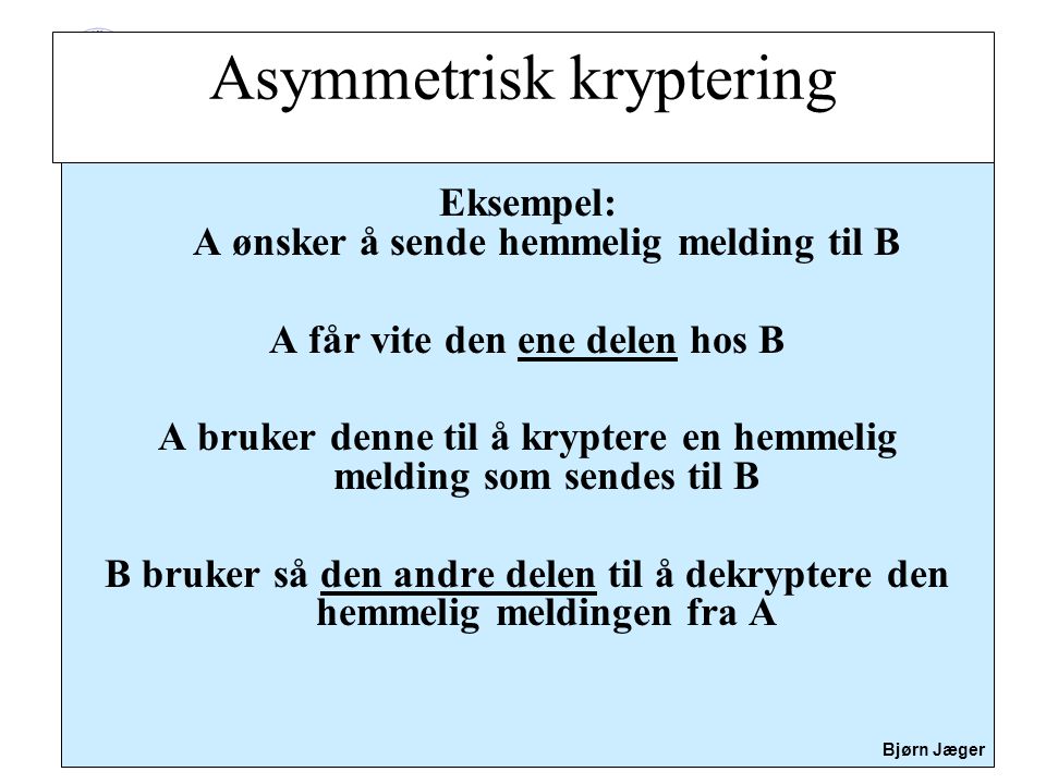 Asymmetrisk kryptering