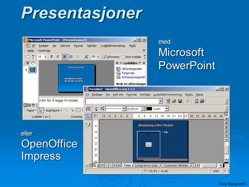 med Microsoft PowerPoint