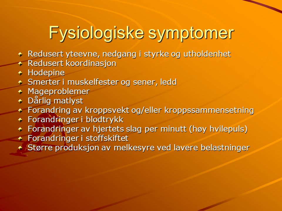 Fysiologiske symptomer