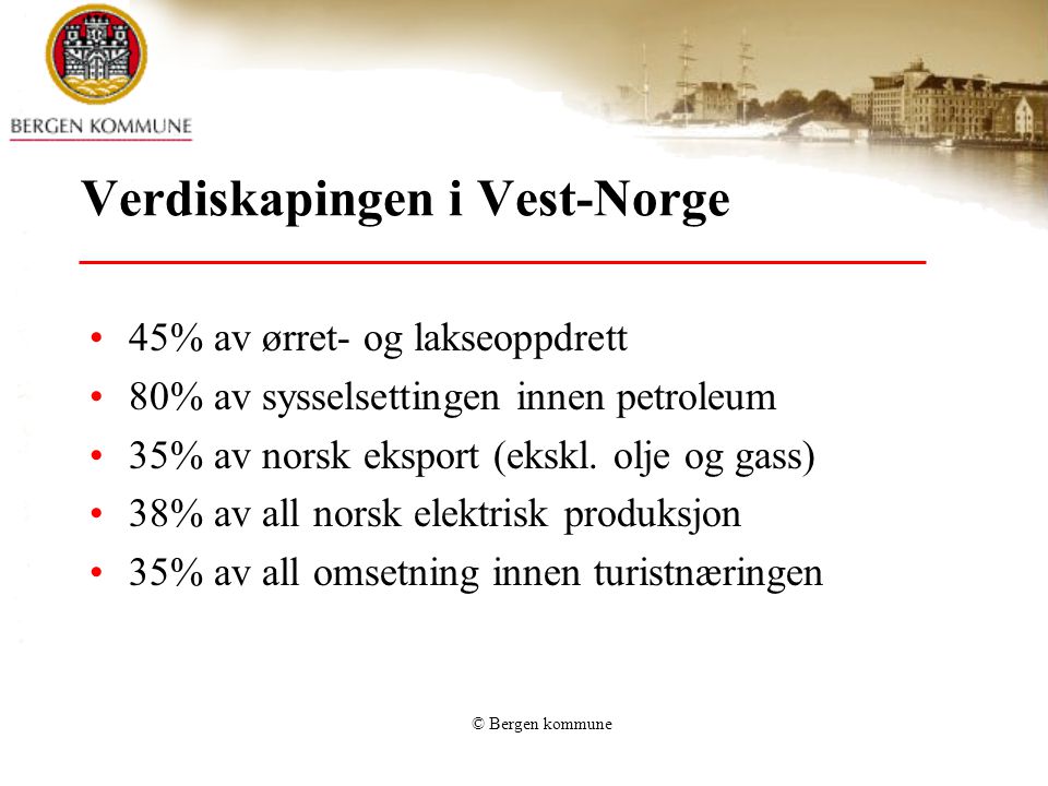 Verdiskapingen i Vest-Norge