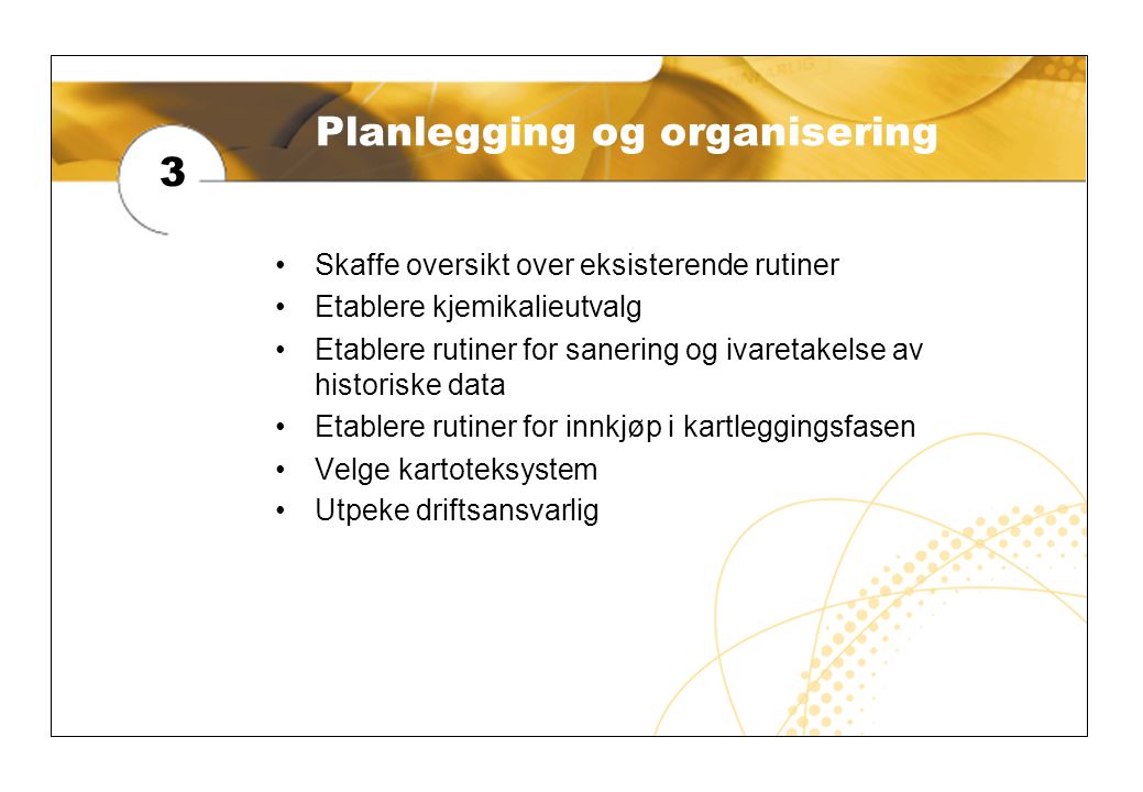 Planlegging og organisering
