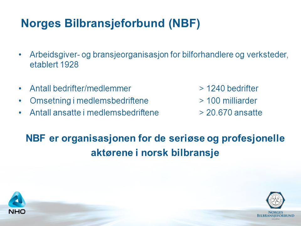 Norges Bilbransjeforbund (NBF)