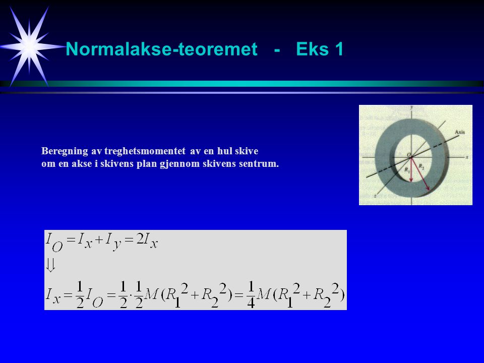 Normalakse-teoremet - Eks 1