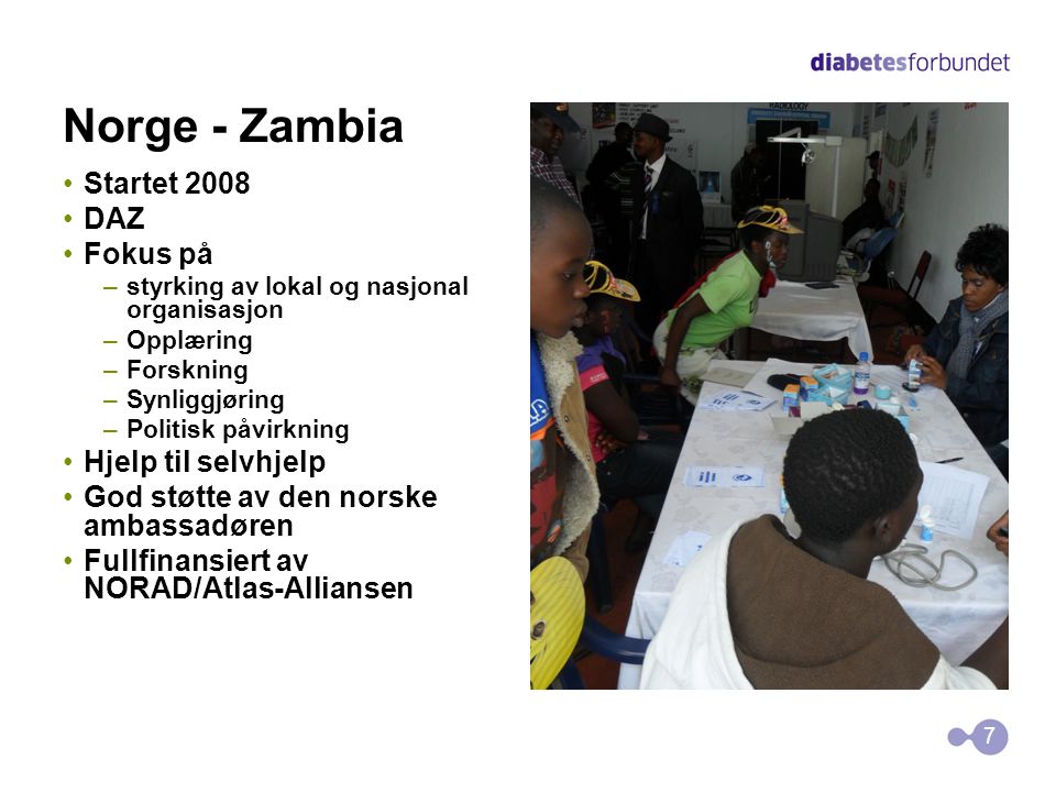 Norge - Zambia Startet 2008 DAZ Fokus på Hjelp til selvhjelp