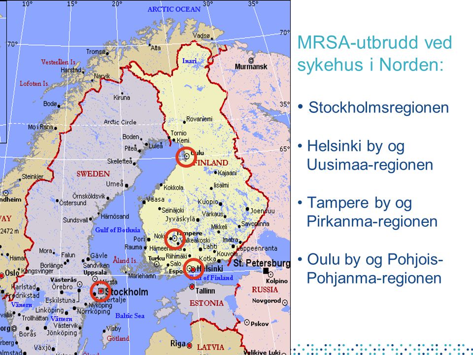 MRSA-utbrudd ved sykehus i Norden: