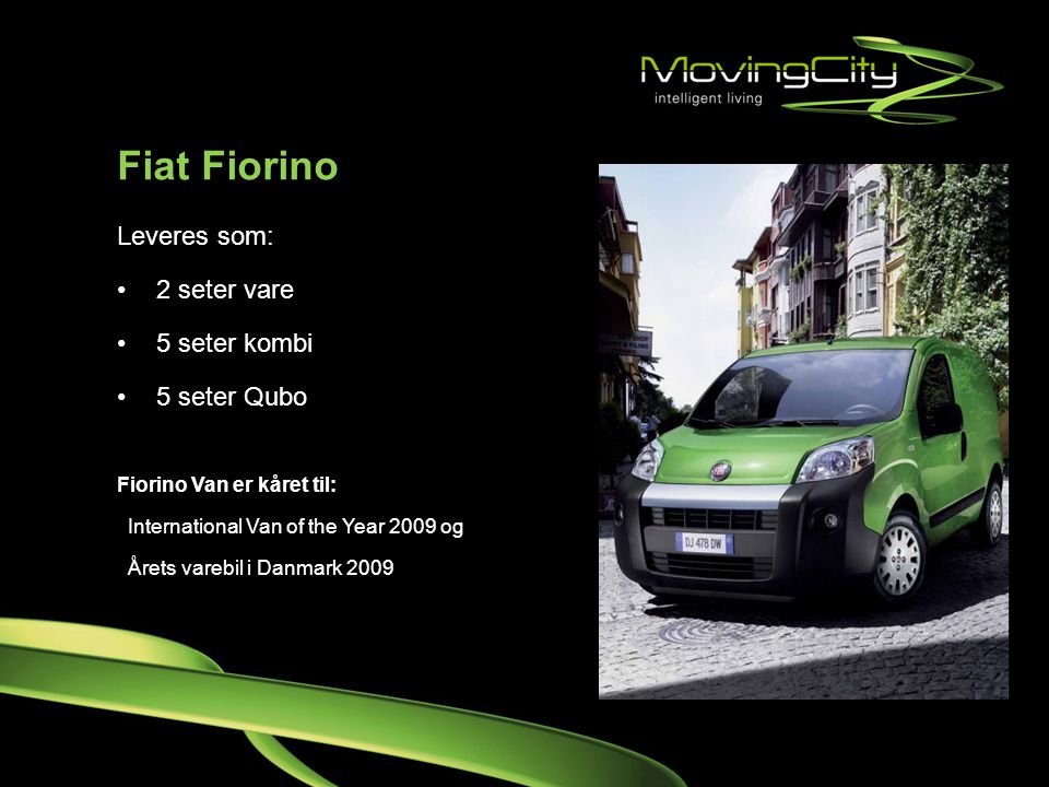Fiat Fiorino Leveres som: 2 seter vare 5 seter kombi 5 seter Qubo