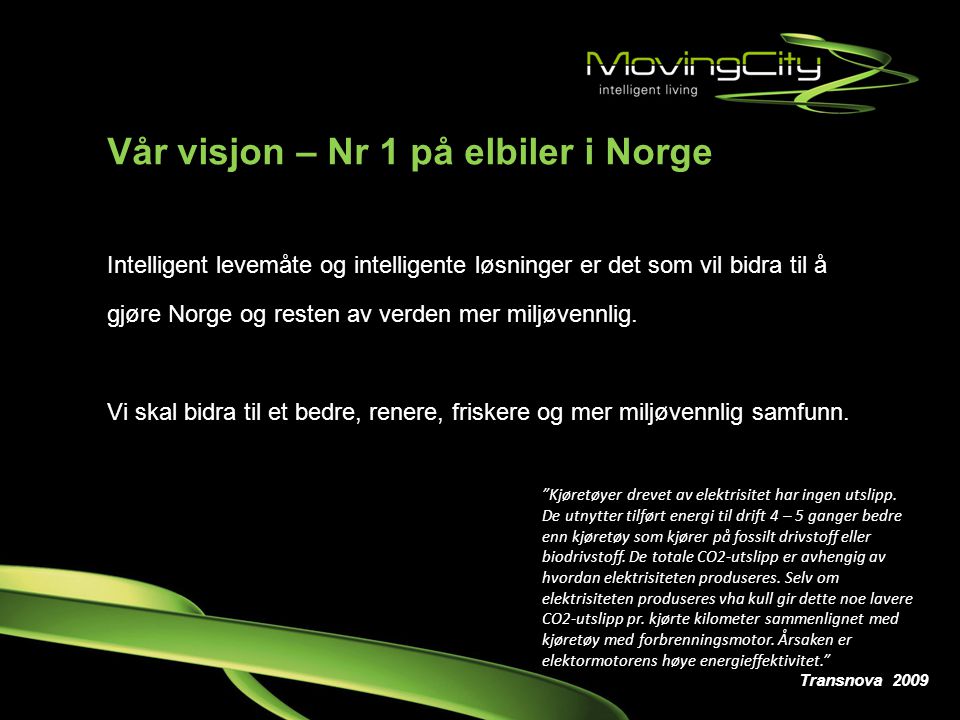 Vår visjon – Nr 1 på elbiler i Norge