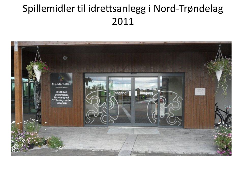 Spillemidler til idrettsanlegg i Nord-Trøndelag 2011