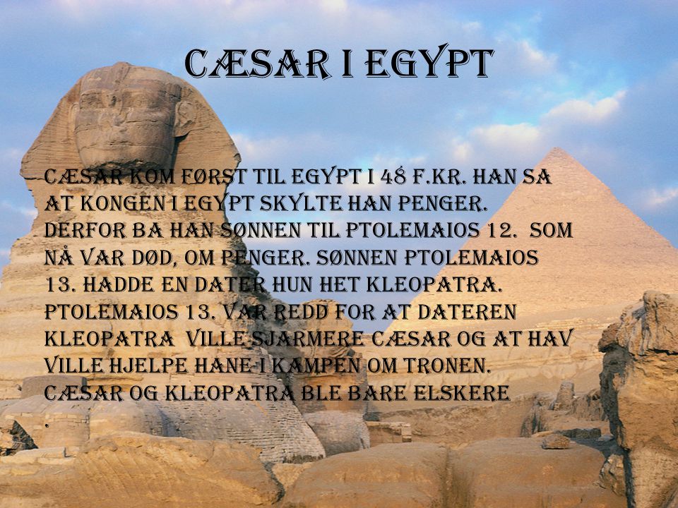 Cæsar i Egypt