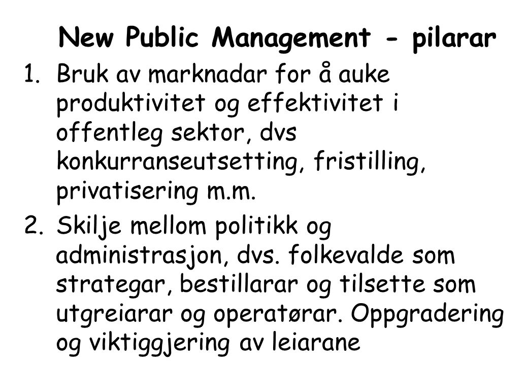 New Public Management - pilarar