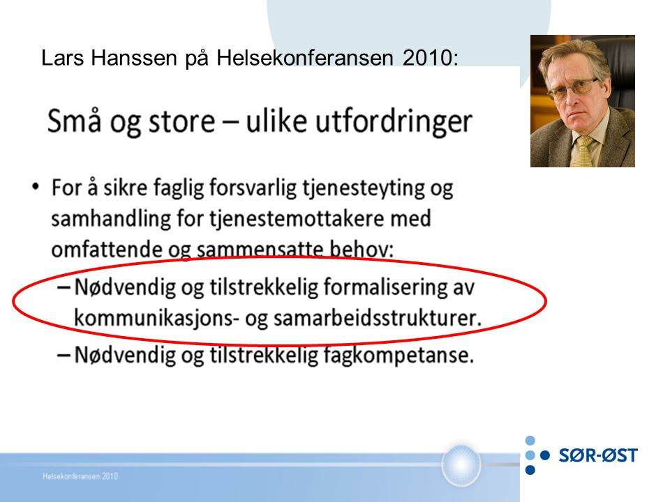 Lars Hanssen på Helsekonferansen 2010: